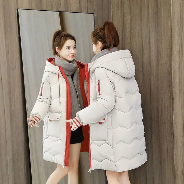 Cozy Hooded Long Parka for Autumn/Winter
