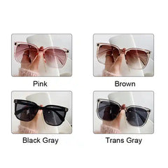 Vintage Square Oversized Sunglasses With Gradient Tones