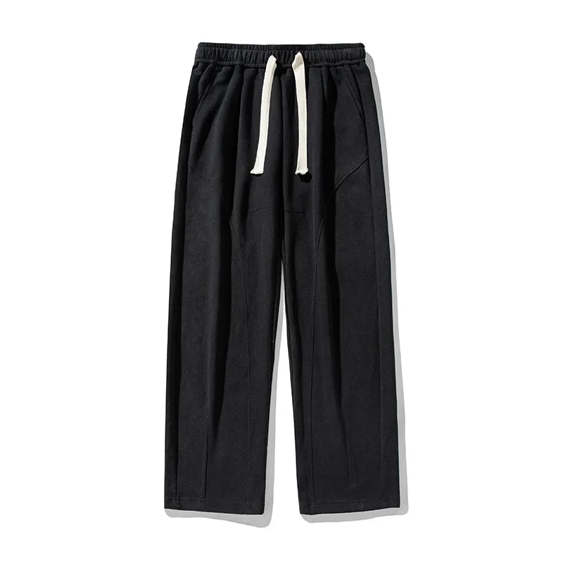 Zen Minimalist Elastic Waist Drawstring Cotton Trousers | Urban Wear Outsiders