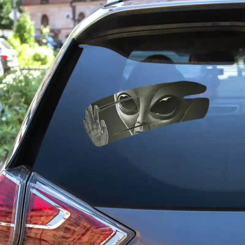 3D Alien Cracked Self Adhesive Vinyl Car Sticker