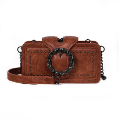 Satchel Buckle up Crossbody Shoulder Square Bag