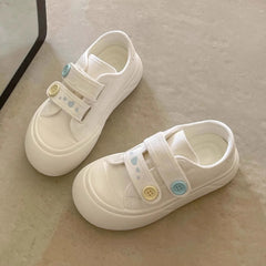 Chunky Platform Canvas Sneaker Cream Pink