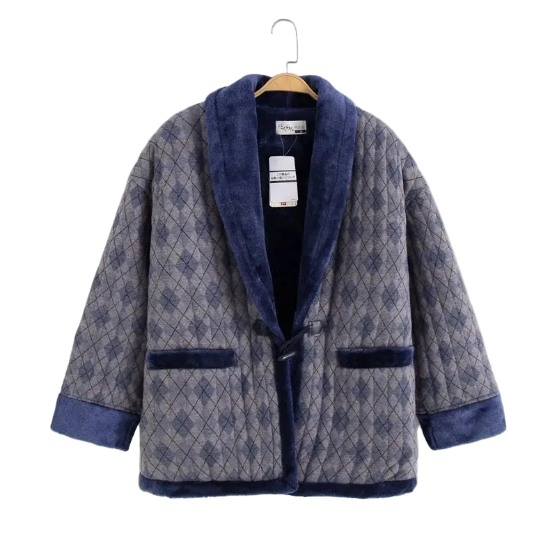 Harajuku Japandi Kimono Haori Noragi Linen Cotton Kimono Jacket (Shirt) - Front View | Urban Wear Outsiders