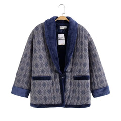 Harajuku Japandi Kimono Haori Noragi Linen Cotton Kimono Jacket (Shirt) - Front View | Urban Wear Outsiders