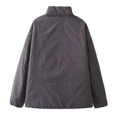 Harajuku Japandi Linen Cotton Jacket - Back View | Urban Wear Outsiders