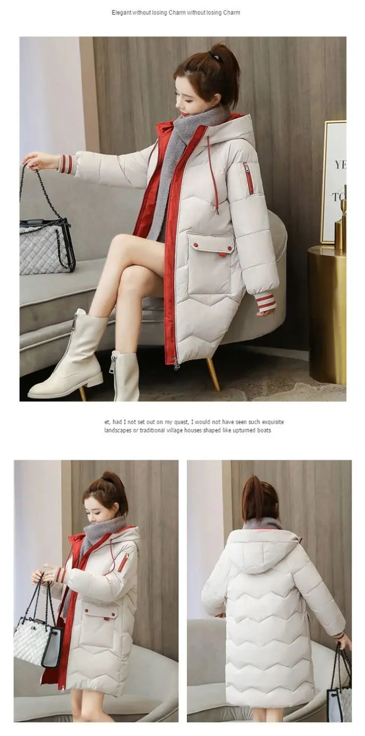 Cozy Hooded Long Parka for Autumn/Winter