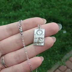 Dawapara Tarot Cards Amulet Stainless Steel Necklace