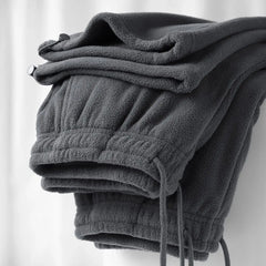 Zen Minimalist Elastic Waist Drawstring Cotton Fleece Pants (Pants) - Detail | Urban Wear Outsiders