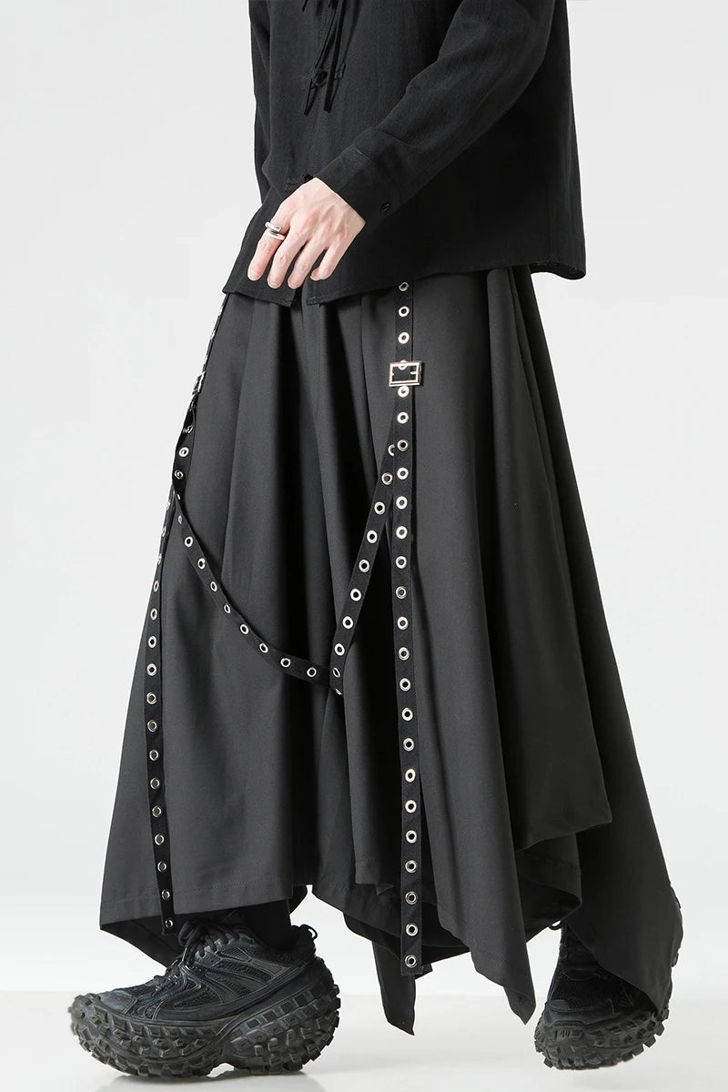 Harajuku Japandi Wide Leg Linen Cotton Trousers - Texture | Urban Wear Outsiders