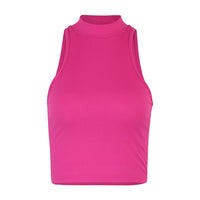 Thumbnail for Y2k Solid Color Knitted Tank Tops - Top