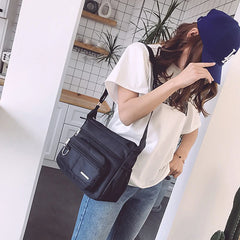 Zipper Waterproof Messenger Crossbody Shoulder Bag