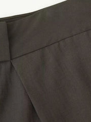 Harajuku Japandi Linen Cotton Clothing (Shirt) V43 - Back View | Urban Wear Outsiders