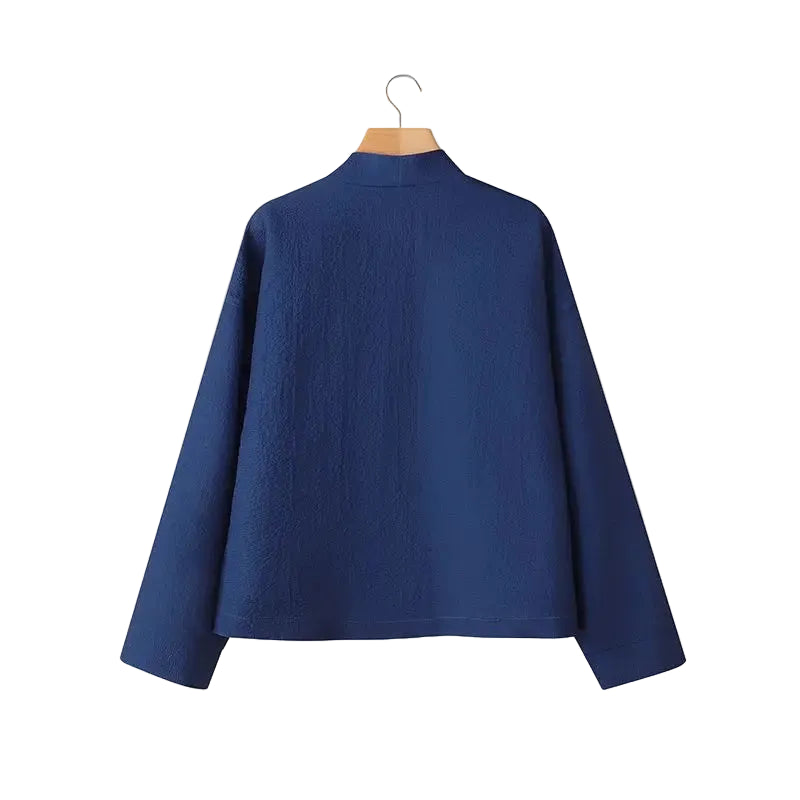 Harajuku Japandi Kimono Haori Noragi Linen Cotton Kimono Jacket (Shirt) V23 - Detail | Urban Wear Outsiders