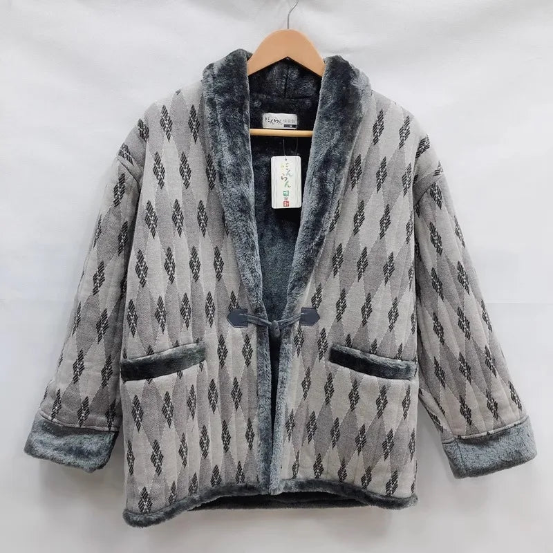 Harajuku Japandi Kimono Haori Noragi Linen Cotton Kimono Jacket (Shirt) | Urban Wear Outsiders