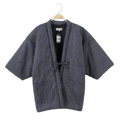 Harajuku Japandi Kimono Haori Noragi Linen Cotton Kimono Jacket - Texture | Urban Wear Outsiders
