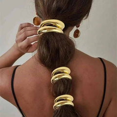 Stainless Steel Double Layer Elastic Hair Bands