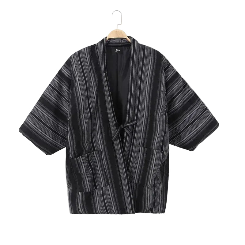 Harajuku Japandi Kimono Haori Noragi Linen Cotton Kimono Jacket | Urban Wear Outsiders