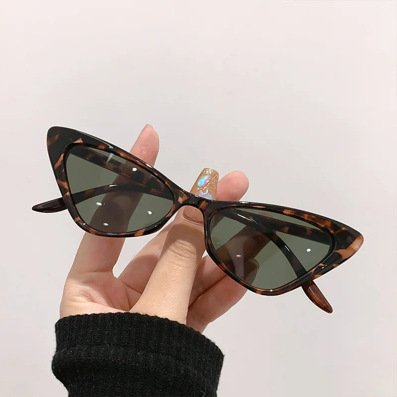 Retro Vintage Triangle Cat Eye Sunglasses