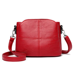 PU Crossbody Shoulder Strap Zipper Handbag