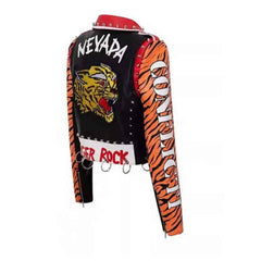 Tiger Rock Motorcycle PU Vegan Leather Jacket