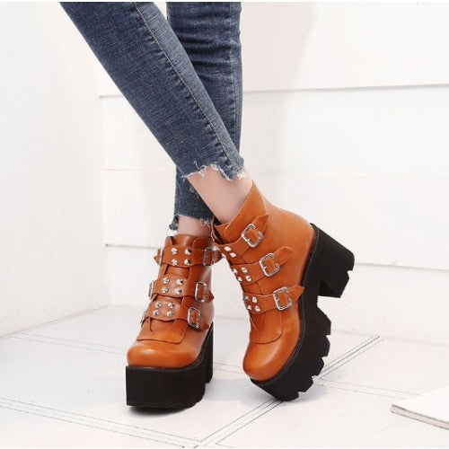Platform Urban Style Boots - Shoes