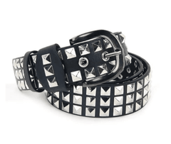 Grunge Pyramid Rivet PU Vegan Belt