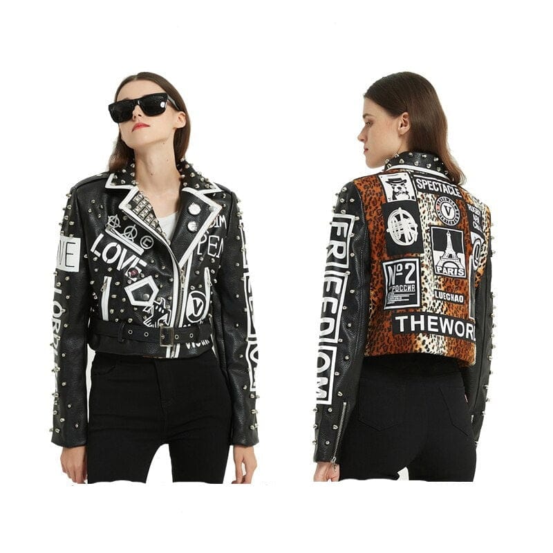 Rocker With Studded and Patches Jackets