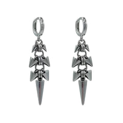 Punk Gothic Stainless Steel Dangle Earrings