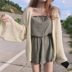 Knitted Loose Open Stitch Cardigan