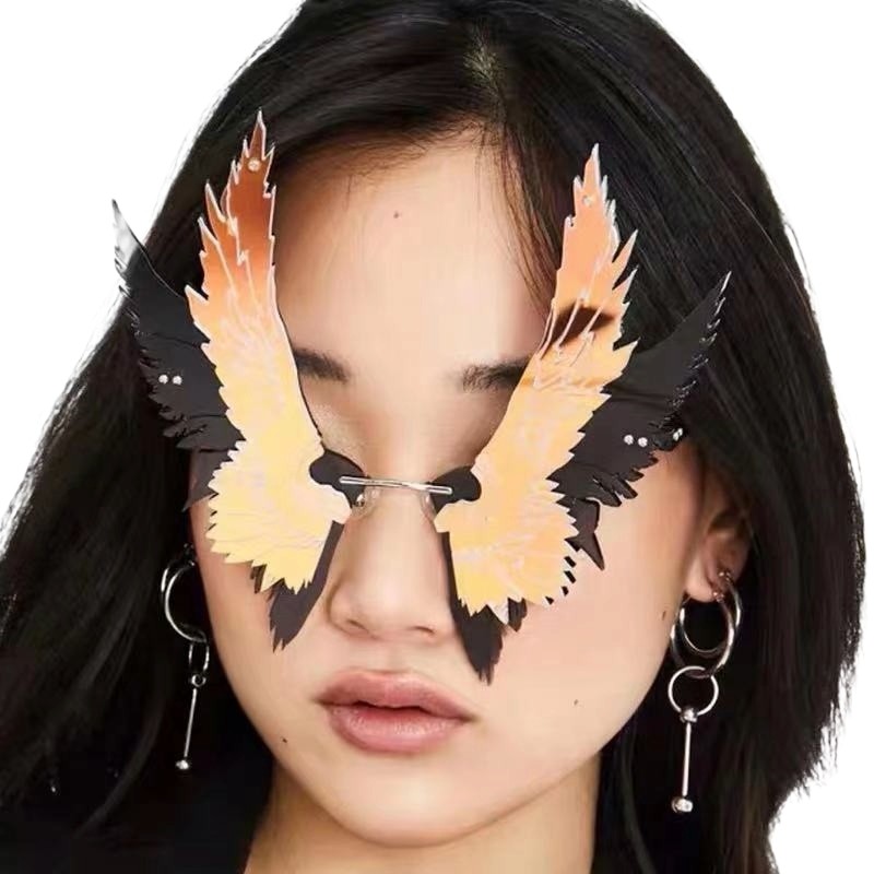 Unique Oversized Butterfly Wing Shape Sunglasses