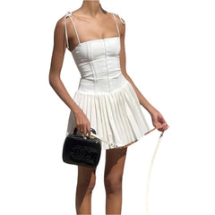 Elegant Spaghetti Strap Slim Mini Dress