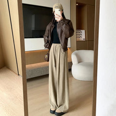 Harajuku Japandi Wide Leg Linen Cotton Trousers (Pants) V42 | Urban Wear Outsiders