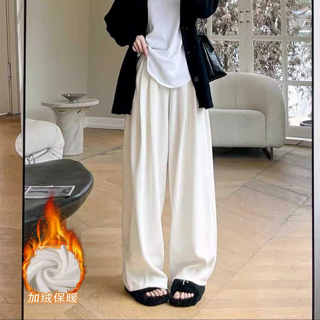 Harajuku Japandi Wide Leg Linen Cotton Trousers (Pants) V42 | Urban Wear Outsiders