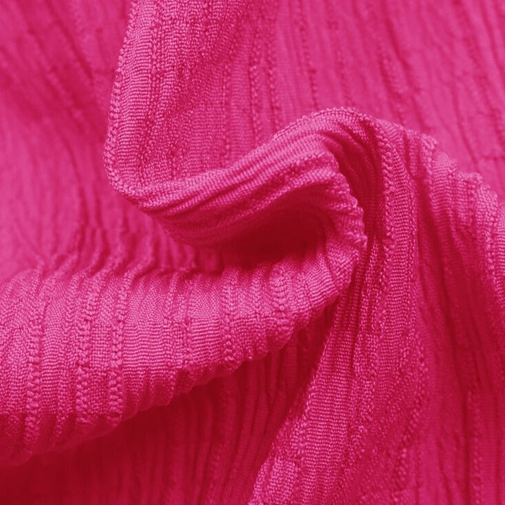 Pink Mid Pleat Sleeveless A-line V Neck Dress