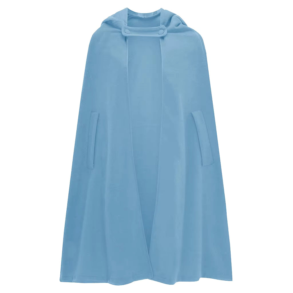 Vintage Medieval Poncho Cloak Hooded Cape Coat