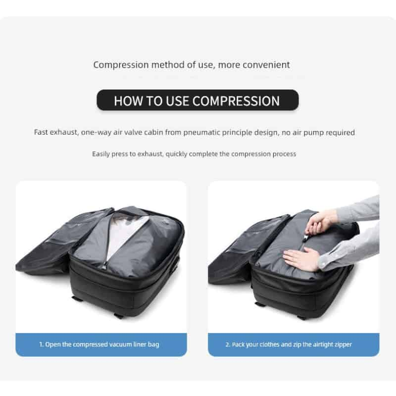 Travel Multi Functional Pocket Code Lock Backpack