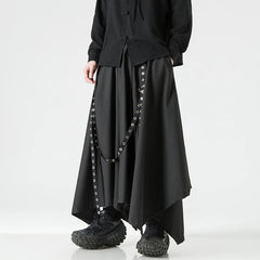 Harajuku Japandi Wide Leg Linen Cotton Trousers - Detail | Urban Wear Outsiders