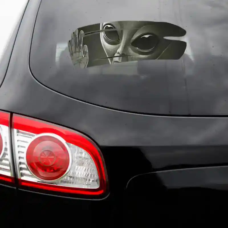 3D Alien Cracked Self Adhesive Vinyl Car Sticker