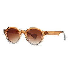 Round Frame Sunglasses Dark Lens Black