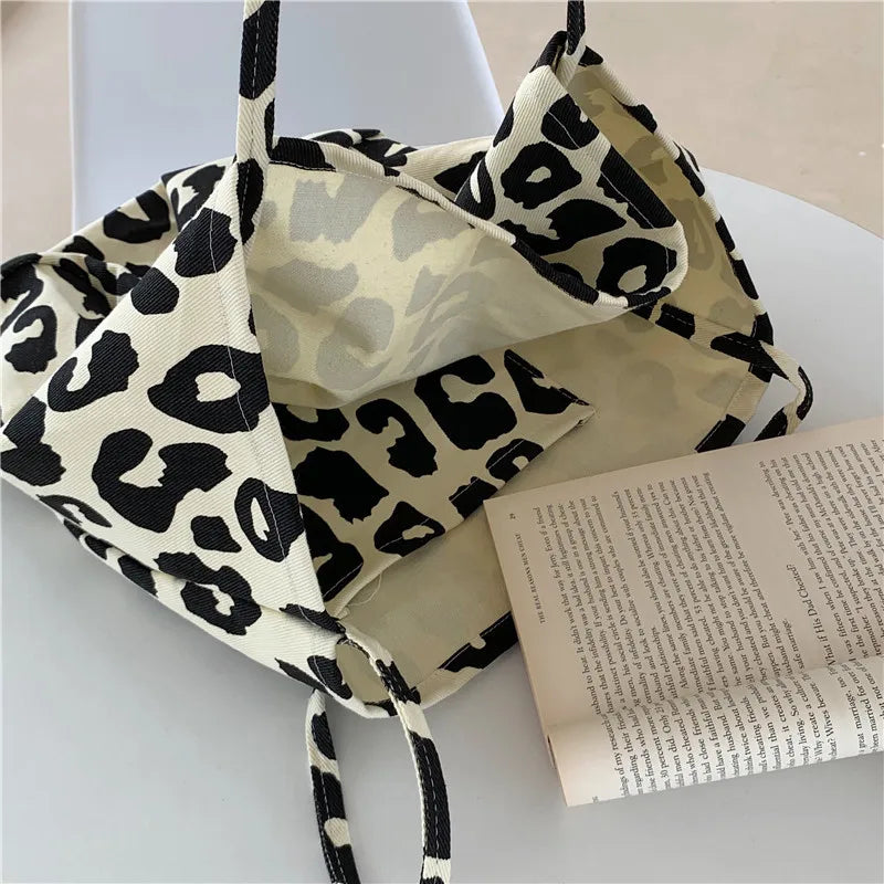 Tote Leopard Shoulder Shopping Bag