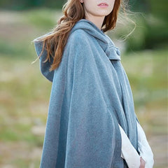 Vintage Medieval Poncho Cloak Hooded Cape Coat