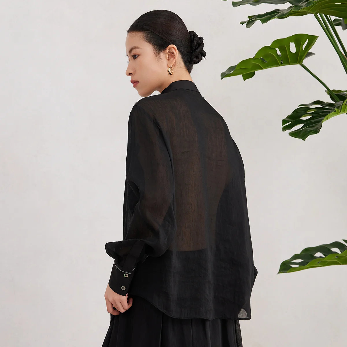 Harajuku Japandi Linen Cotton Clothing (Shirt) V41 - Texture | Urban Wear Outsiders