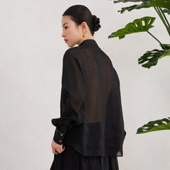 Harajuku Japandi Linen Cotton Clothing (Shirt) V41 - Texture | Urban Wear Outsiders