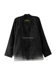 Chinese Style Retro Jacquard Tang Suit Top Summer Fashionable - view 6