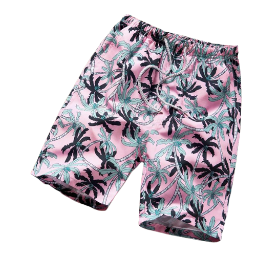 Aesthetic Palm Tree Beach Shorts - M