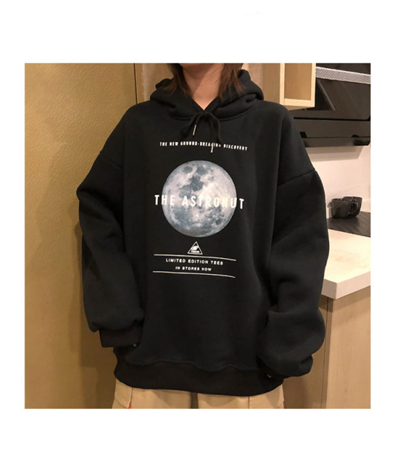 Moon The Astronut Aesthetic Hooded