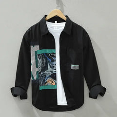 Abstract Pattern Print Shirt for Men and Women