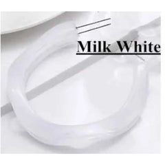 Acetate Resin Round C Hoop Earrings