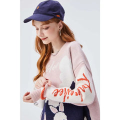 Acrylic Andreilee Long Sleeve Rabbit Sweater