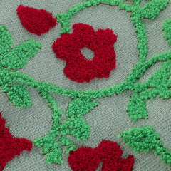 Acrylic Flower Embroidery Knitted Sweater